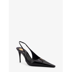 Babylone 80 leather slingback décolleté