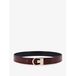 Reversible leather belt