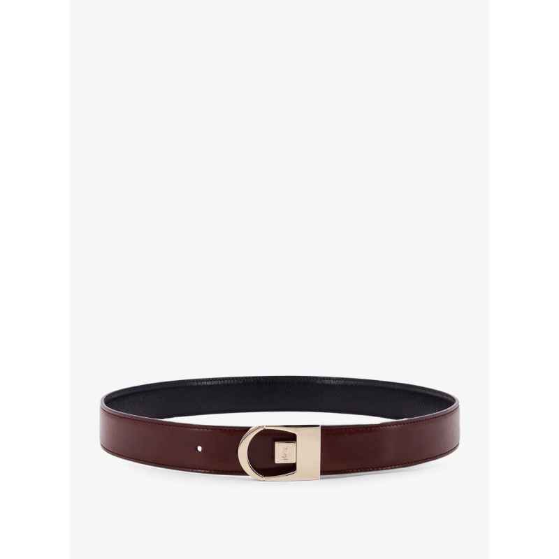 Reversible leather belt