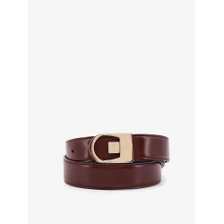 Reversible leather belt