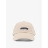 Cotton baseball hat with embroidered logo