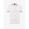 Cotton polo shirt with embroidered profiles