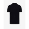 Cotton polo shirt with embroidered profiles