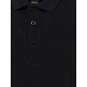Cotton polo shirt with embroidered profiles
