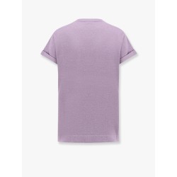 Sparkling cashmere and silk T-shirt