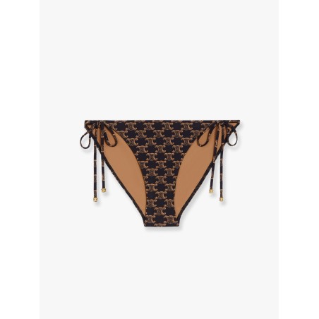 Bikini slip with Triomphe print