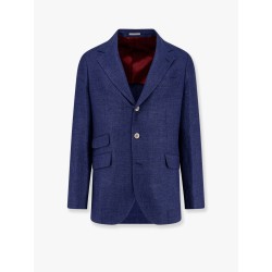 Linen, wool and silk blazer