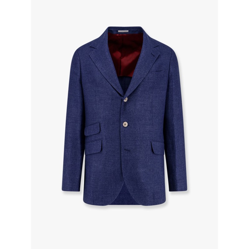 Linen, wool and silk blazer