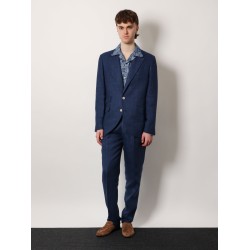 Linen, wool and silk blazer