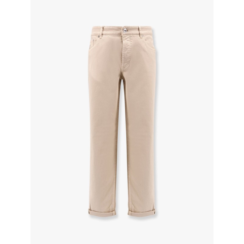 Traditional fit denim trousers