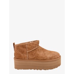 Classic ultra mini platform suede ankle boots