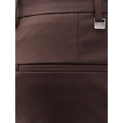 Edge stretch cotton trousers