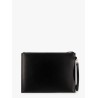 Leather clutch with Monogram detail