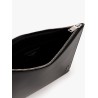 Leather clutch with Monogram detail