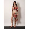 Silk skirt with iconic floral print
