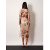 Silk skirt with iconic floral print