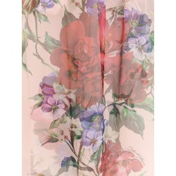 Silk skirt with iconic floral print
