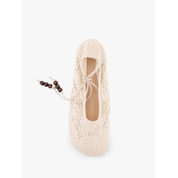 Rosemary crochet ballerinas with ankle ties