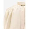 Crop silk shirt