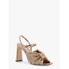 Annika leather and rafia sandals