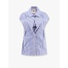 Cotton blend shirt with top detail
