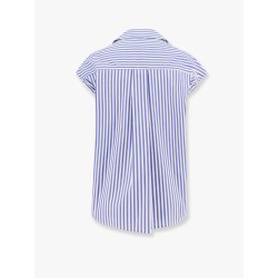Cotton blend shirt with top detail