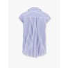 Cotton blend shirt with top detail