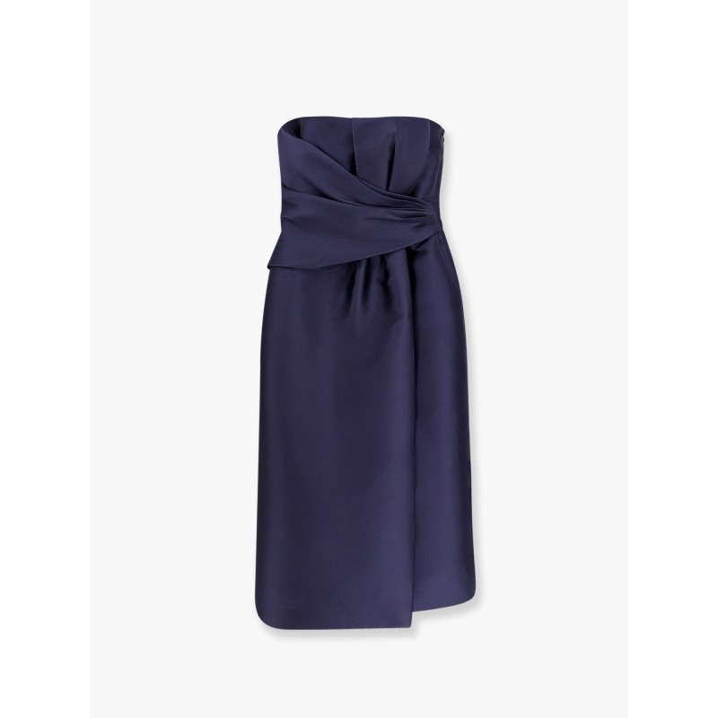 Mikado décolleté  dress