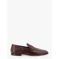 Deconstructed leather loafer