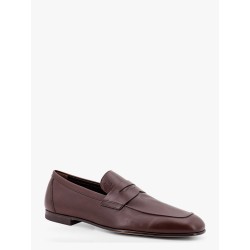Deconstructed leather loafer