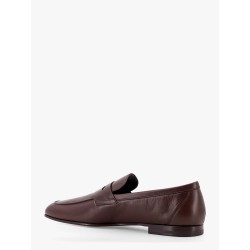 Deconstructed leather loafer
