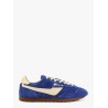 Windspin low-top suede and leather sneakers