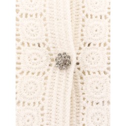 Embroidered cotton cardigan