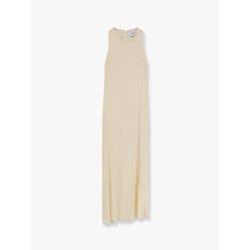 Sleeveless viscose long dress