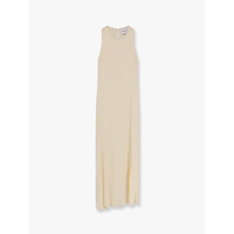 Sleeveless viscose long dress