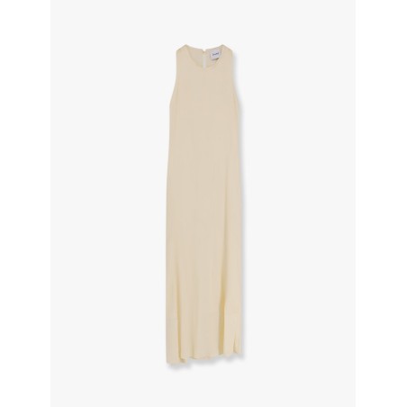 Sleeveless viscose long dress