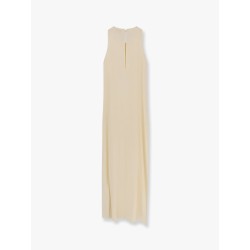 Sleeveless viscose long dress