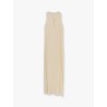 Sleeveless viscose long dress