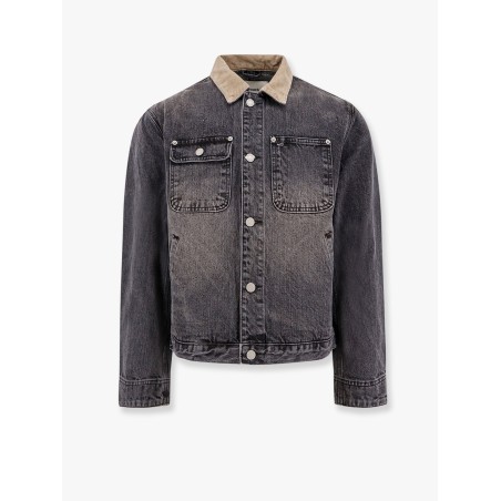 Work washed denim jacket