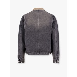 Work washed denim jacket