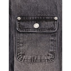 Work washed denim jacket