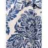 Camelia printed silk long chemisier dress