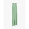 Sleeveless viscose long dress