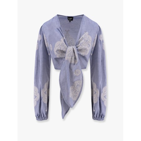 Bucaneve cotton blend shirt with embroidery