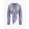 Bucaneve cotton blend shirt with embroidery