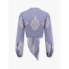 Bucaneve cotton blend shirt with embroidery
