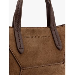 Bc Duo suede bag with Monili details