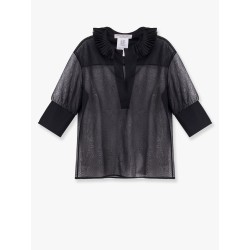 Transparent voile shirt