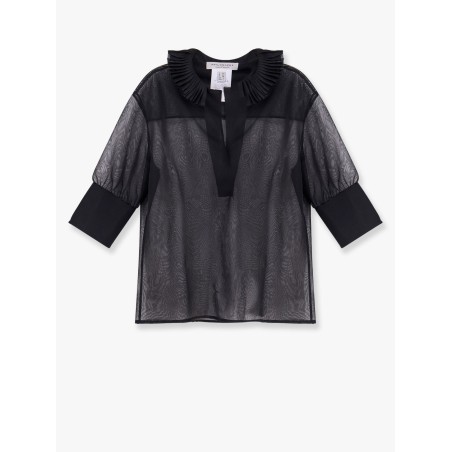 Transparent voile shirt