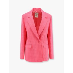 Viscose blazer with striped motif